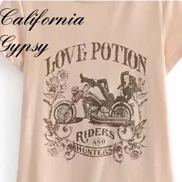 LAST ONE🎉Love Potion Motorcycle Tshirt - Picture 2 of 9